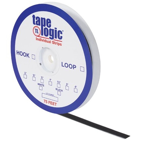 Tape Logic 1-1/2'' x 75' Black Loop Tape Logic Individual Tape Strip Roll BUY00016313